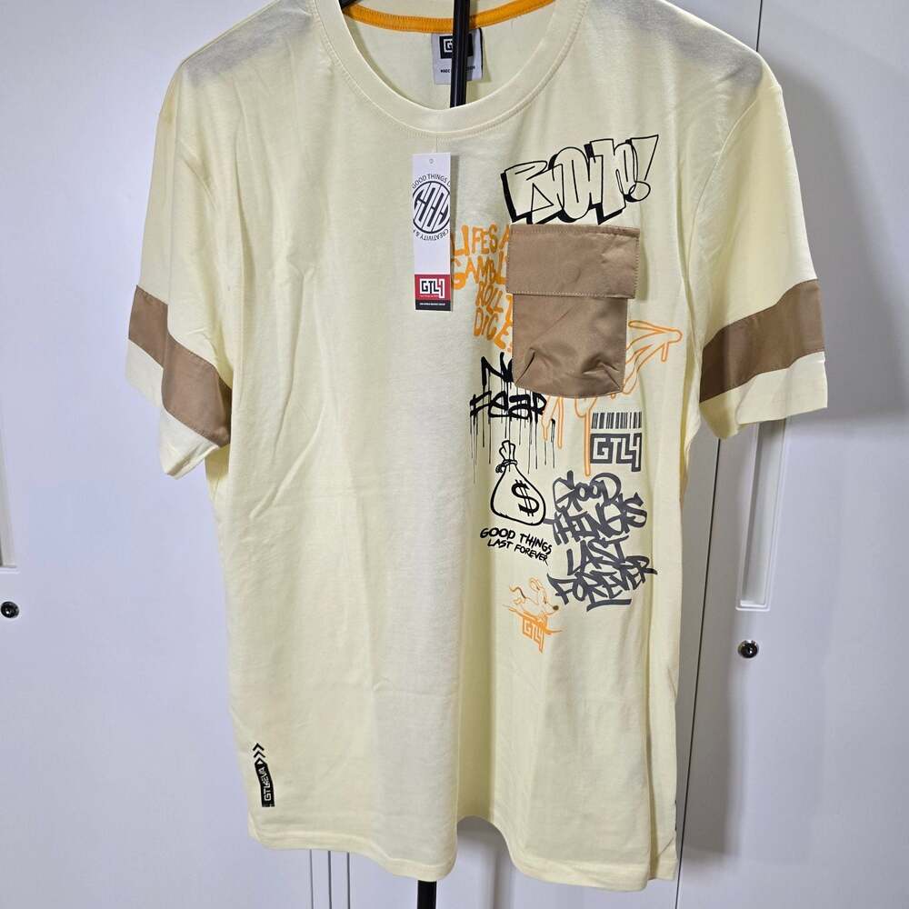 GTL4 Good Things Last Forever Graphic Pocket T-Shirt
